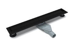 Трап CL6138D/60 Ceramalux черный матовый , щелевой, нерж.сталь, 600 мм Трап CL6138D/60 Ceramalux черный матовый , щелевой, нерж.сталь, 600 мм