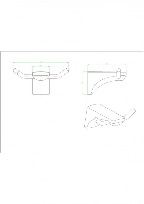 Крючок двойной 70001