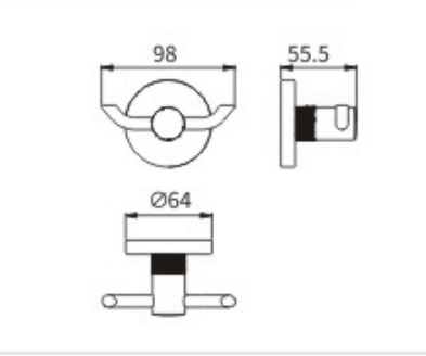 Крючок двойной 61201-1