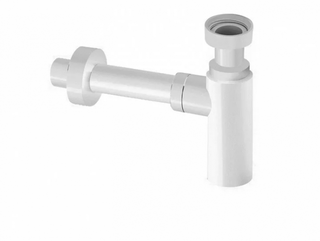 Сифон блый глянцевый цилиндр C-057W