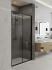 Душевая дверь раздвижная CL307В-120 черный матовый  