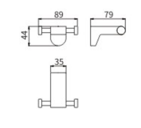 Крючок двойной 51001