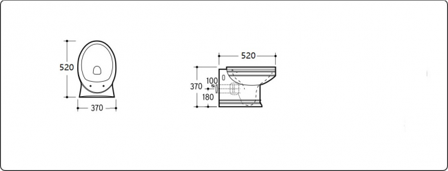 Унитаз подвесной CeramaLux 1412