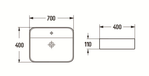 Раковина Ceramalux 78575 Раковина Ceramalux 78575
