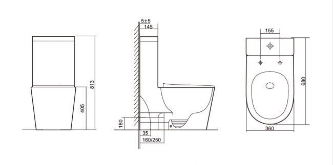 напольный унитаз ceramalux TR2178MN монолит напольный унитаз ceramalux TR2178MN монолит