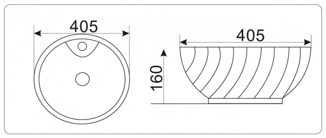 Умывальник CeramaLux 9074 Умывальник CeramaLux 9074