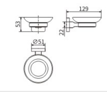 Мыльница стекло 61904