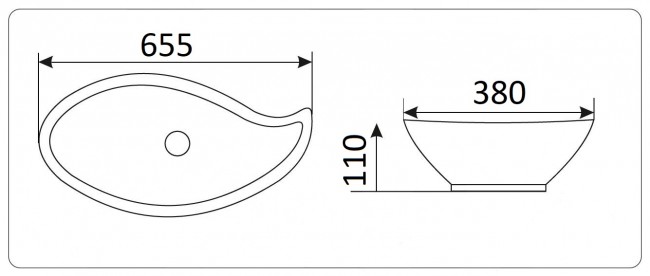 Умывальник CeramaLux 9052
