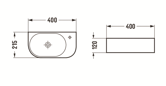 Раковина Ceramalux 78204LB Раковина Ceramalux 78204LB