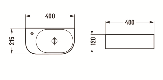 Раковина Ceramalux 78204RB Раковина Ceramalux 78204RB