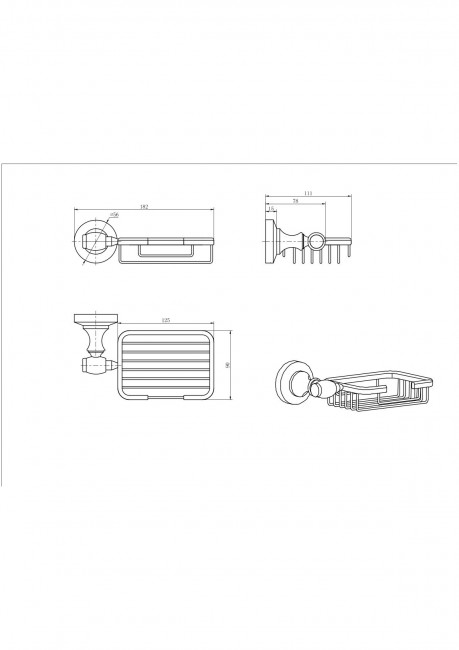 Мыльница решетка 52005