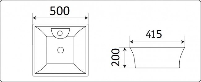 Умывальник CeramaLux 9108 Умывальник CeramaLux 9108