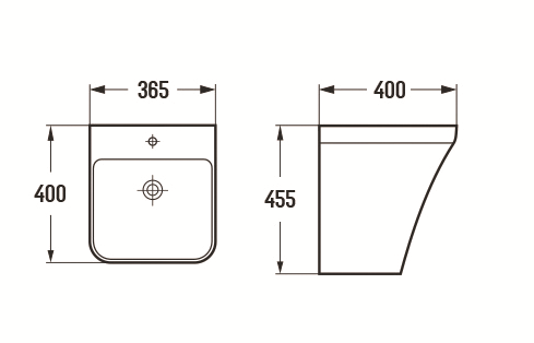 Раковина Ceramalux 500PMB Раковина Ceramalux 500PMB