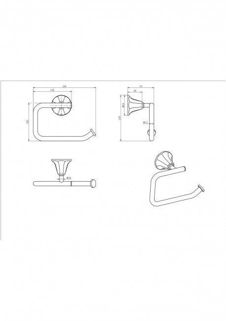 Бумагодержатель 73007-1