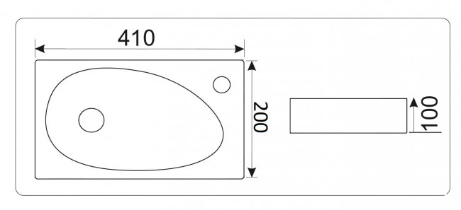 Умывальник CeramaLux 9265 Умывальник CeramaLux 9265