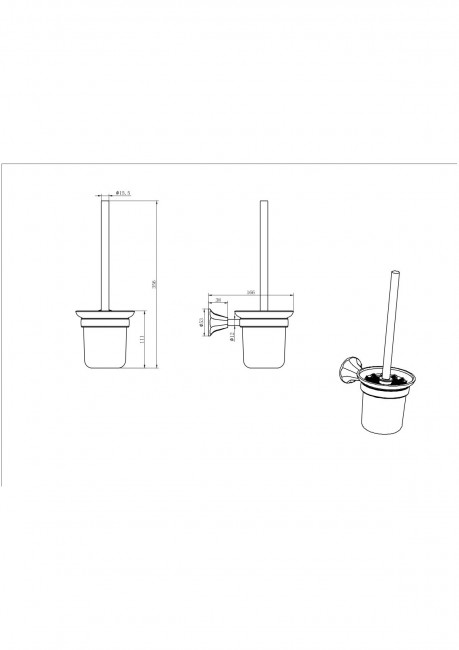 Ёршик подвесной 73013-1