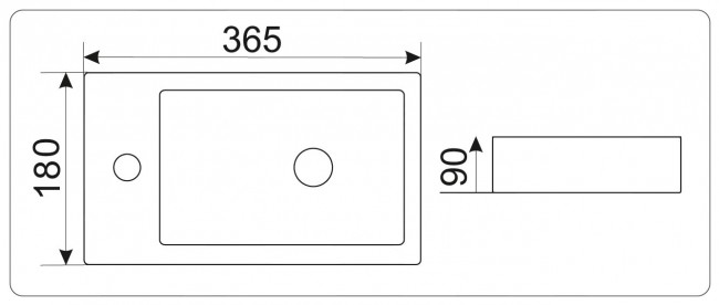 Умывальник CeramaLux 9272R Умывальник CeramaLux 9272R