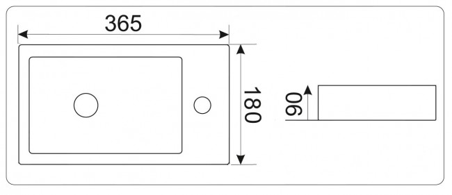 Умывальник CeramaLux 9272L Умывальник CeramaLux 9272L
