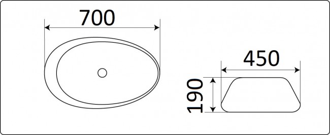 Умывальник CeramaLux 7807