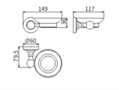 Мыльница стекло 51304