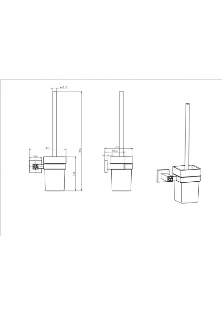 Ёршик подвесной 88613-1