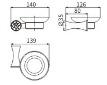 Мыльницы керамика 94304A
