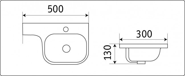 Умывальник CeramaLux 78365 Умывальник CeramaLux 78365
