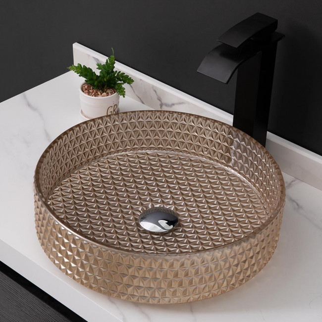 Раковина Ceramalux GL05 стекло золото Раковина Ceramalux GL05 стекло золото