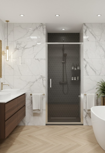 Душевая дверь распашная CL1020-80 Душевая дверь распашная CL1020-80