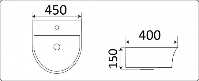 Умывальник CeramaLux 78370A Умывальник CeramaLux 78370A