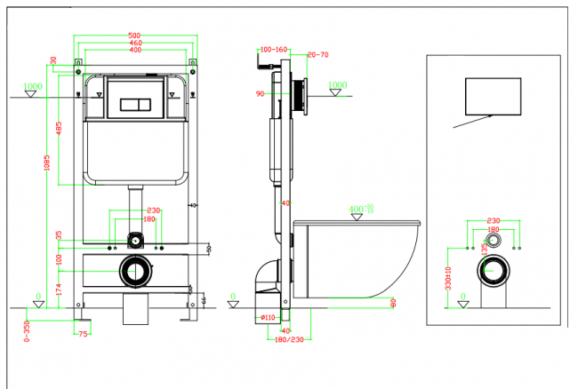 Инсталляция CL811-1 Ceramalux Инсталляция CL811-1 Ceramalux
