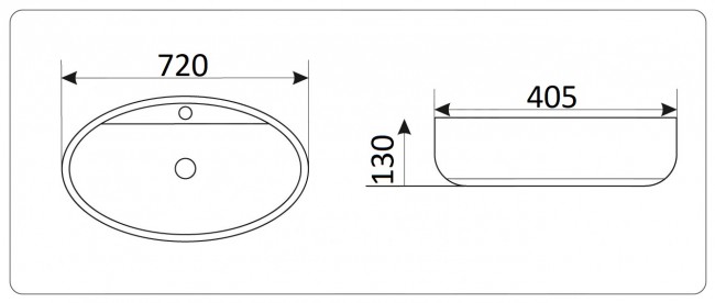Умывальник CeramaLux 9435 Умывальник CeramaLux 9435