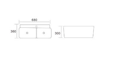 Умывальник CeramaLux A1009