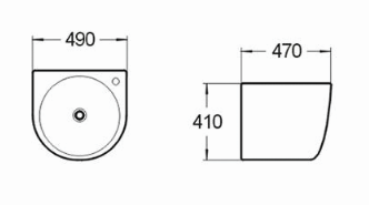 Умывальник CeramaLux 500F Умывальник CeramaLux 500F
