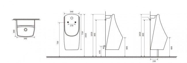 Писсуар CeramaLux x577s
