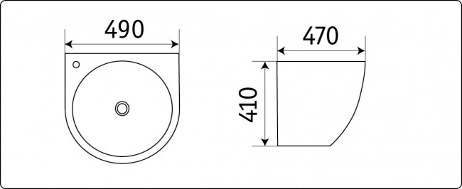Умывальник CeramaLux 500FBW