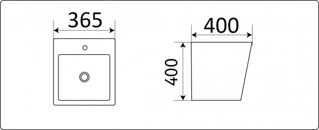 Умывальник CeramaLux 500V Умывальник CeramaLux 500V
