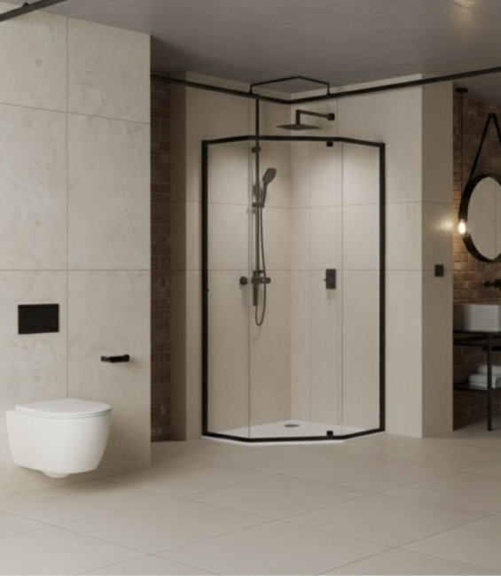 Душевое ограждение, распашная трапецевидная CL1006B-90 Душевое ограждение, распашная трапецевидная CL1006B-90