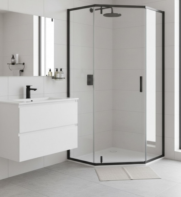 Душевое ограждение, распашная трапецевидная CL1006B-100 Душевое ограждение, распашная трапецевидная CL1006B-100