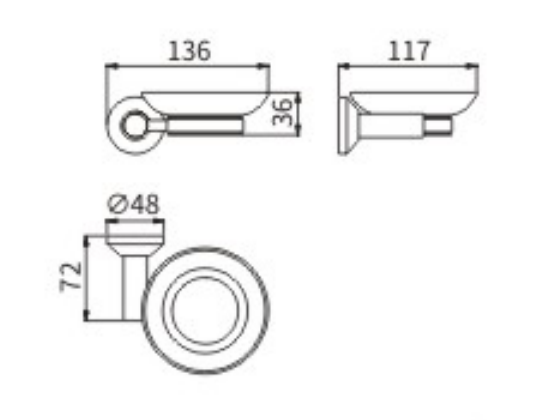Мыльница стекло 78304