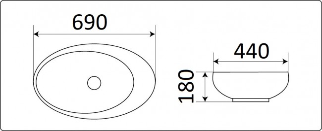 Умывальник CeramaLux 78456 Умывальник CeramaLux 78456