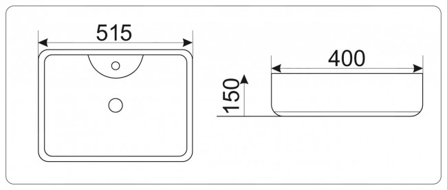 Умывальник CeramaLux 9445 Умывальник CeramaLux 9445