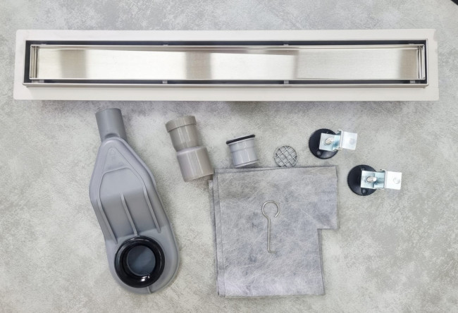 Трап CL6138/80 Ceramalux щелевой, нерж.сталь, сатин 800 мм Трап CL6138/80 Ceramalux щелевой, нерж.сталь, сатин 800 мм