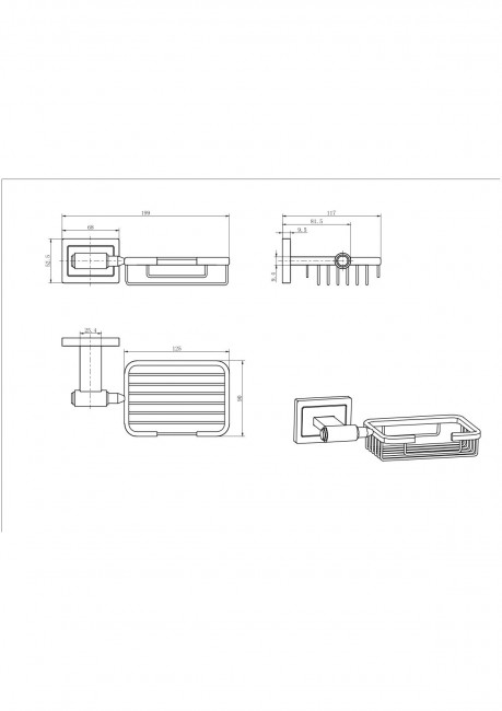 Мыльница Решетка 12305