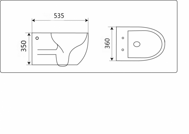 Унитаз подвесной CeramaLux 2196 -2 Унитаз подвесной CeramaLux 2196 -2