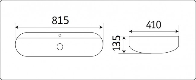 Умывальник CeramaLux D1347