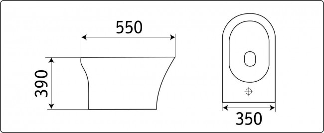 Биде напольное CeramaLux 1217C Биде напольное CeramaLux 1217C