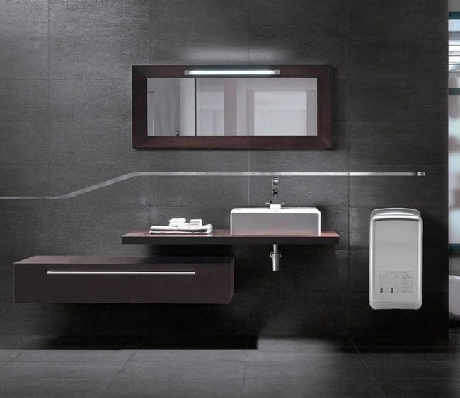 Сушилка для рук CeramaLux A1688 Серая