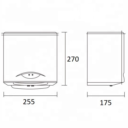 Сушилка для рук CeramaLux A1688 Серая