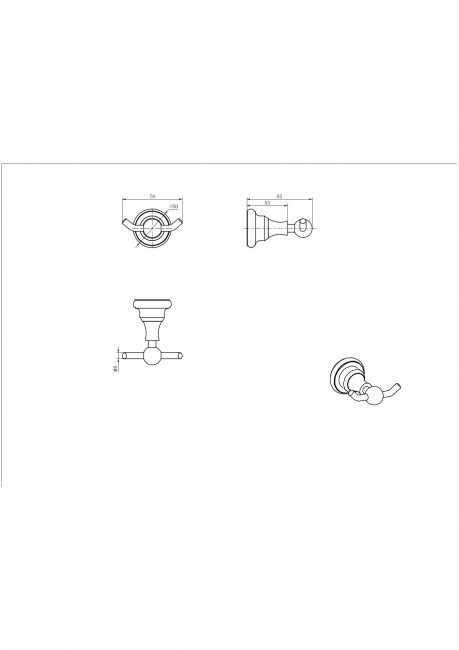 Крючок двойной 95801